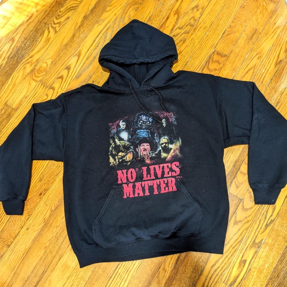 Halloween "NO LIVES MATTER" monster sweatshirt hoodie